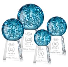 Addison Spheres on Celestina Base Glass Award - Art Glass Awards