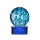 Addison Blue on Paragon Base Spheres Glass Award