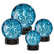 Addison Black on Stanrich Base Spheres Glass Award - Newest Additions