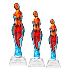 Venus Clear on Sheffield Base People Glass Award - Newest Additions