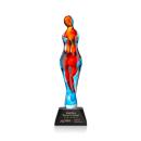 Venus Black on Sheffield Base People Glass Award