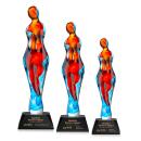 Venus Black on Sheffield Base People Glass Award