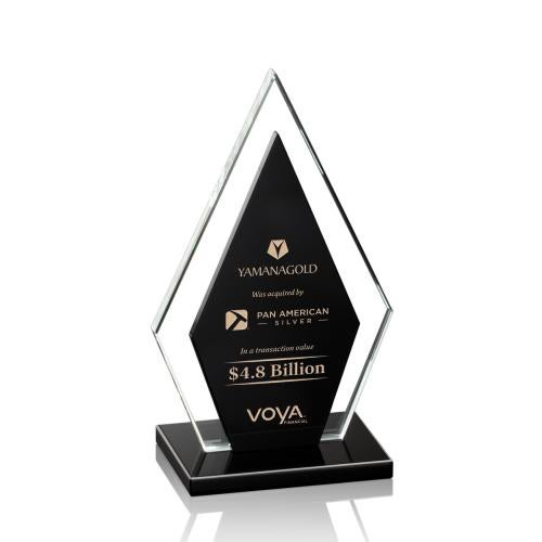Corporate Awards - Crystal Awards - Zarita Black Crystal Award