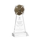 Fire Dept Clear Abstract / Misc Crystal Award