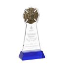 Fire Dept Blue on Hartford Base Abstract / Misc Crystal Award
