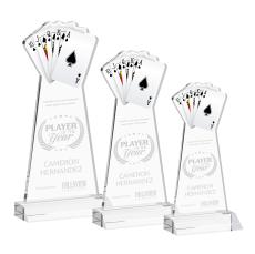Poker Clear Abstract / Misc Crystal Award - Crystal Awards