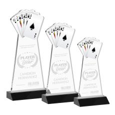 Poker Black Abstract / Misc Crystal Award - Corporate Awards