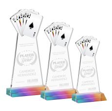 Poker Prismatic Abstract / Misc Crystal Award - Crystal Awards