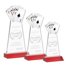 Poker Red Abstract / Misc Crystal Award - Newest Additions