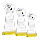 Poker Gold on Alberton Base Abstract / Misc Crystal Award