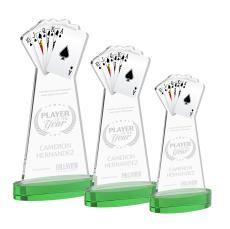 Poker Green on Alberton Base Abstract / Misc Crystal Award - Corporate Awards