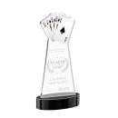 Poker Black on Alberton Base Abstract / Misc Crystal Award