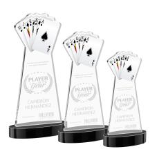 Poker Black on Alberton Base Abstract / Misc Crystal Award - Newest Additions