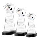 Poker Black on Alberton Base Abstract / Misc Crystal Award