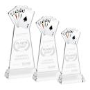 Poker Clear on Hartford Base Abstract / Misc Crystal Award