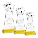 Poker Gold on Hartford Base Abstract / Misc Crystal Award