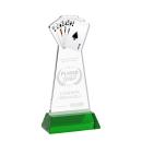 Poker Green on Hartford Base Abstract / Misc Crystal Award