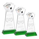 Poker Green on Hartford Base Abstract / Misc Crystal Award