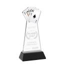 Poker Black on Hartford Base Abstract / Misc Crystal Award
