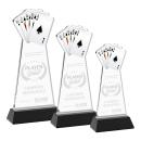 Poker Black on Hartford Base Abstract / Misc Crystal Award
