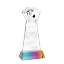 Poker Prismatic on Hartford Base Abstract / Misc Crystal Award