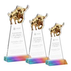 Raging Bull Prismatic Animals Crystal Award - Newest Additions