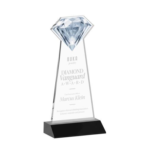 Corporate Awards - Crystal Awards - Gemstone Black Crystal Award