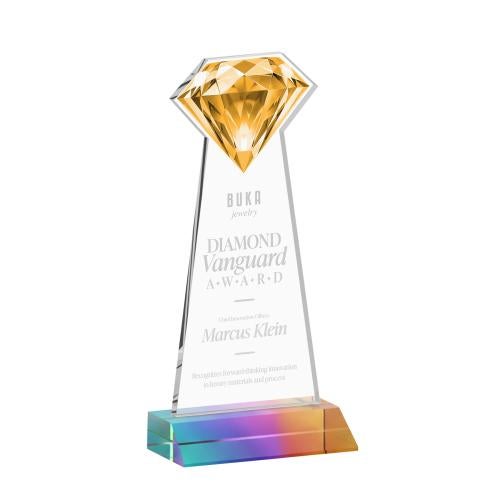 Corporate Awards - Crystal Awards - Gemstone Prismatic Crystal Award