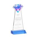 Gemstone Sky Blue Crystal Award