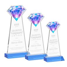 Gemstone Sky Blue Crystal Award - Crystal Awards