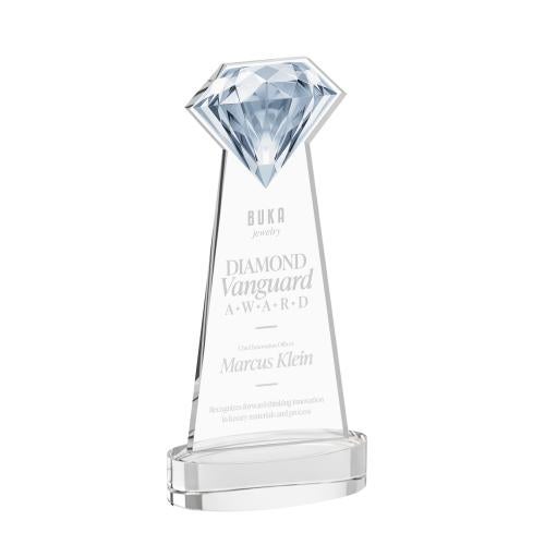 Corporate Awards - Crystal Awards - Gemstone Clear on Alberton Base Crystal Award