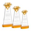 Gemstone Amber on Alberton Base Crystal Award
