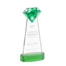Gemstone Green on Alberton Base Crystal Award