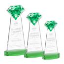 Gemstone Green on Alberton Base Crystal Award