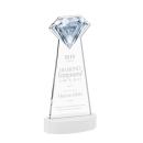 Gemstone White on Alberton Base Crystal Award