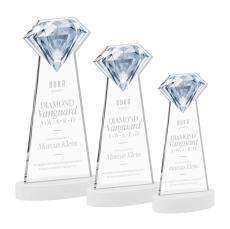 Gemstone White on Alberton Base Crystal Award - Newest Additions