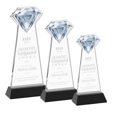Gemstone Black on Hartford Base Crystal Award - Crystal Awards