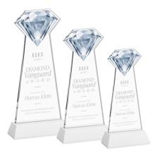 Gemstone White on Hartford Base Crystal Award - Corporate Awards