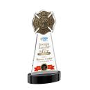 Fire Dept Full Color Black on Alberton Base Abstract / Misc Crystal Award