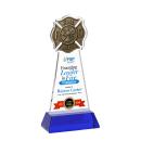 Fire Dept Full Color Blue on Hartford Base Abstract / Misc Crystal Award