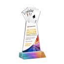 Poker Full Color Prismatic Abstract / Misc Crystal Award