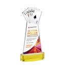Poker Full Color Gold on Alberton Base Abstract / Misc Crystal Award