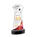 Poker Full Color Black on Alberton Base Abstract / Misc Crystal Award