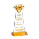 Gemstone Full Color Amber Crystal Award