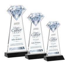 Gemstone Full Color Black Crystal Award - Crystal Awards