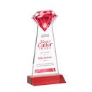 Gemstone Full Color Red Crystal Award