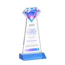 Gemstone Full Color Sky Blue Crystal Award