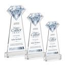 Gemstone Full Color Clear on Alberton Base Crystal Award