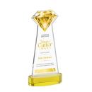 Gemstone Full Color Gold on Alberton Base Crystal Award