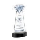 Gemstone Full Color Black on Alberton Base Crystal Award
